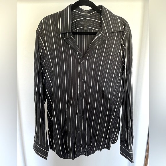 Express Other - Express black shirt with white stripes